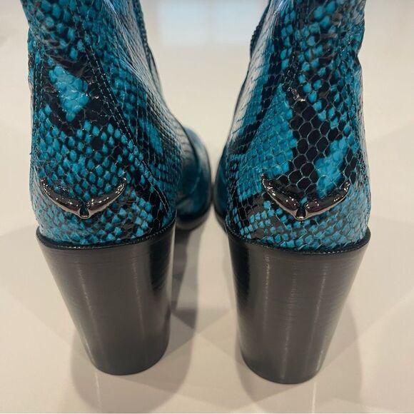 Zadig & Voltaire Preiser Ankle Boots Blue & black NWOB - Picture 6 of 8